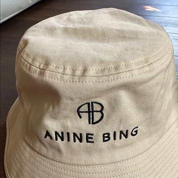 Anine Bing Cool Ivory Nicks Bucket Hat - Picture 7 of 9